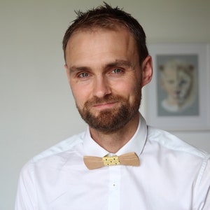 Wooden Bow Tie Adult Size image 9