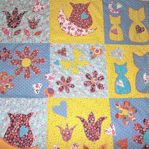 Couverture en coton imprimé et polaire avec fleurs et animaux pour enfant, cadeau de naissance original, jeté de lit enfant imprimé
