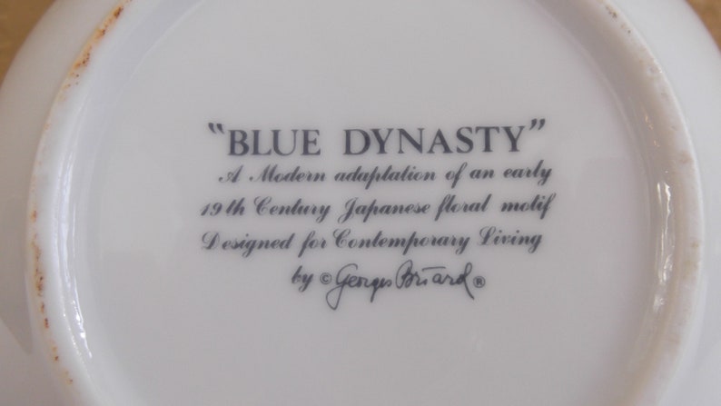 Georges Briard Blue Dynasty Serving Bowl Vintage Fine China by Georges Briard