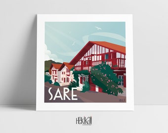 Affiche Pays Basque Sare