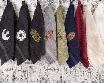 16x26 Embroidered Hand Towel with Star Wars characters