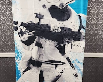 Toalla de playa personalizada de Star Wars: diseño de Stormtrooper