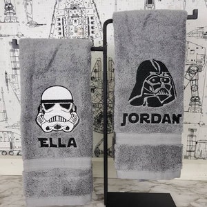 16x26 Personalized Embroidered Hand Towel With Starwars 