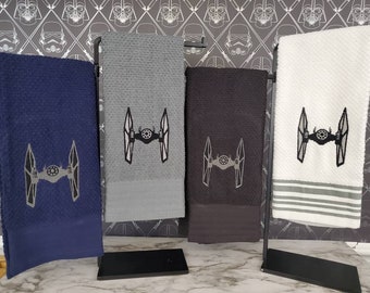 Tie Fighter Embroidered Kitchen/Bar Towel