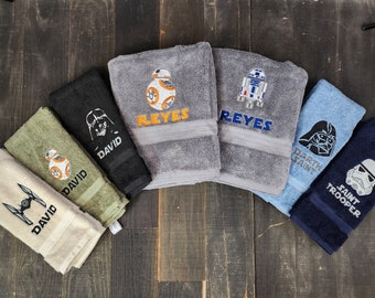 Star Wars inspiriertes Badetuch mit Personalisierung