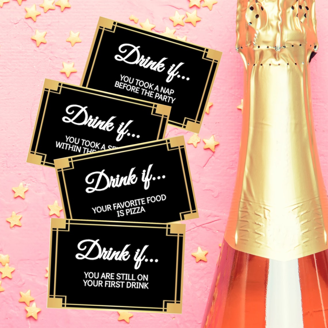 New Years Eve Game Drink If NYE Game Idea Printable New Year's Eve Game ...