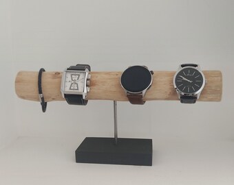 Soporte de madera para relojes, soporte para relojes, expositor de