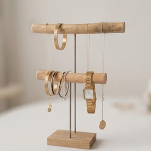 Schmuckständer für Halsketten und Armbänder, Schmuckpräsentation, Halskette, Geschenkidee zum Muttertag, Boho-Schmuckhalter