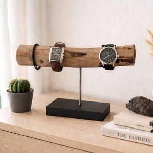 Support montres en bois, porte montres, présentoir à bijoux, anniversaire homme, cadeau fête des pères