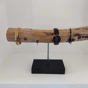 Support montre porte montre présentoir à bijoux cadeau homme femme bois flotté image 6