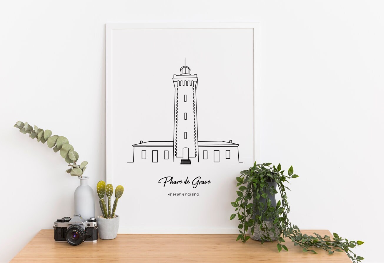 Affiche Phare Atlantique, Phare de Grave