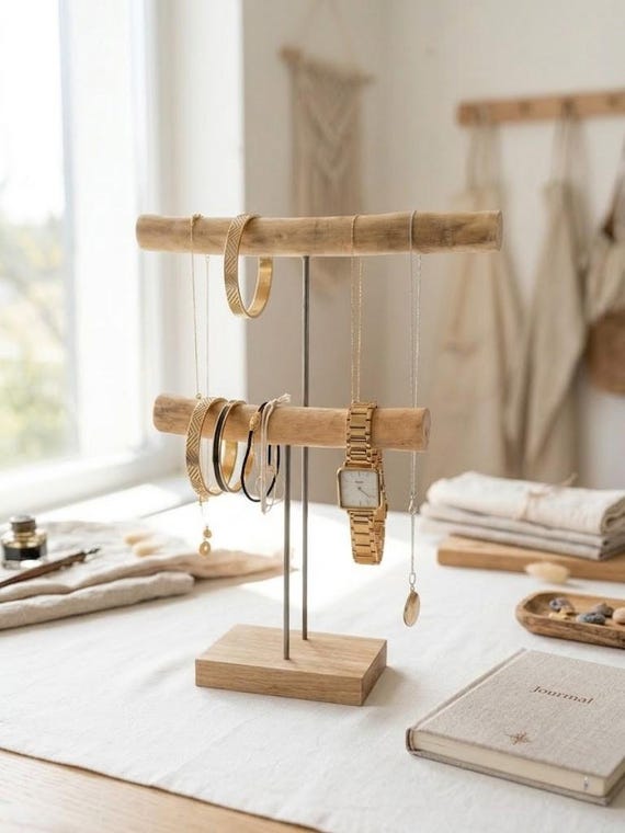 Schmuckständer für Halsketten und Armbänder, Schmuckpräsentation, Halskette, Geschenkidee zum Muttertag, Boho-Schmuckhalter