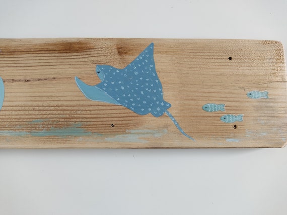 Porte-clés En Bois Fait Main Cachalot Sourire - Décoration Mer Océan Baleine