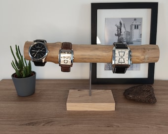 Horlogesteun horlogehouder sieraden display cadeau voor mannen vrouwen drijfhout
