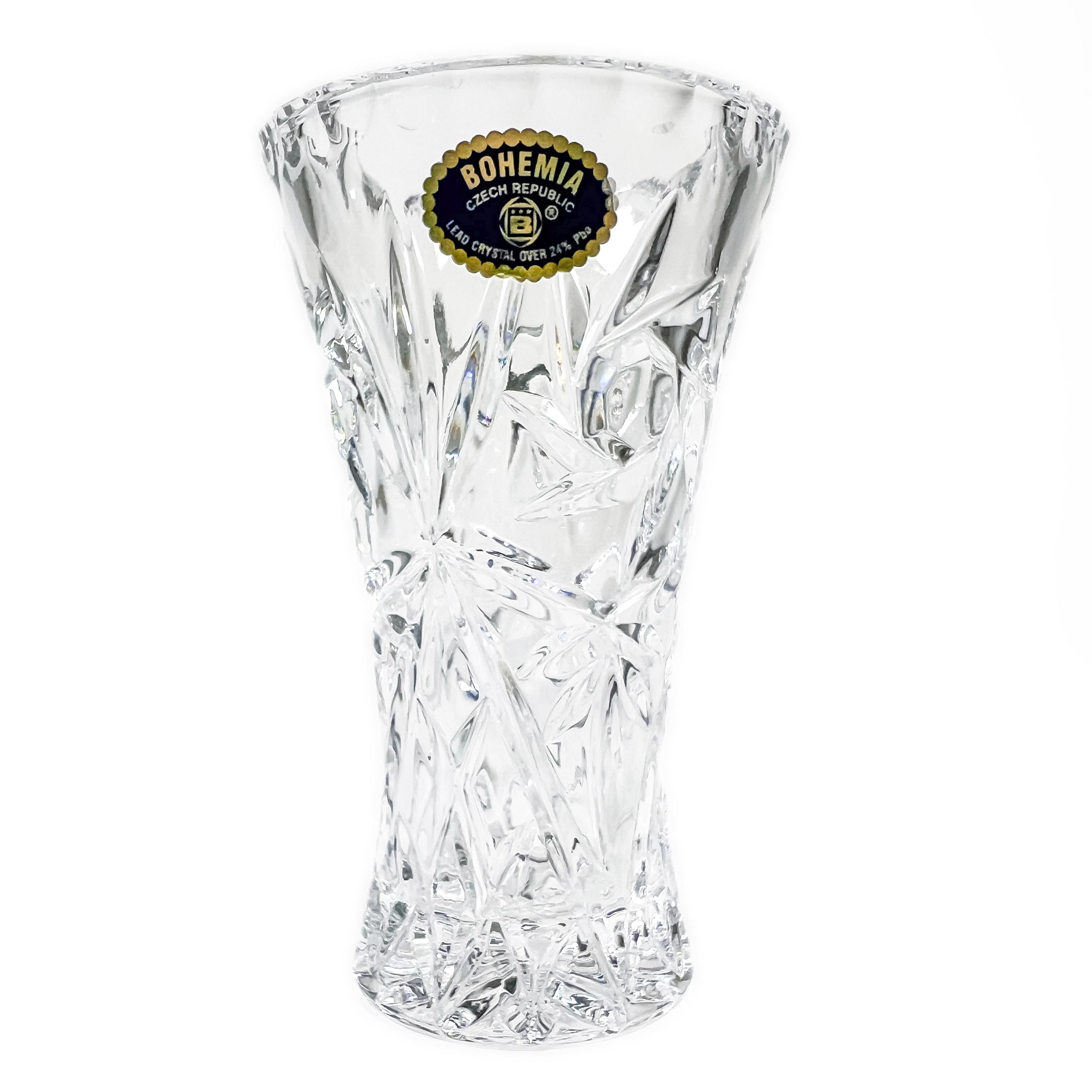 Czech bohemian crystal vase - Etsy 日本