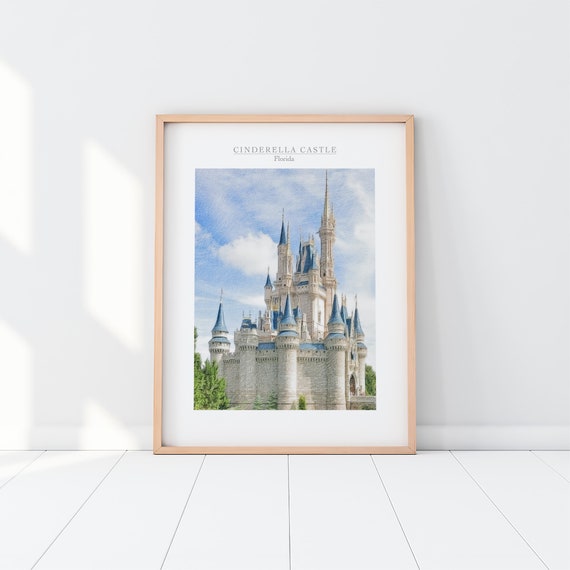 Cinderella Castle Print Magic Kingdom Castle Print Disney | Etsy