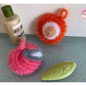 Tawashi Shower Flower, Onsen Bath and Spa, Ecological and Sustainable, Washable and Reusable Sponges, Gratounette, Gift Idea, Zero Waste