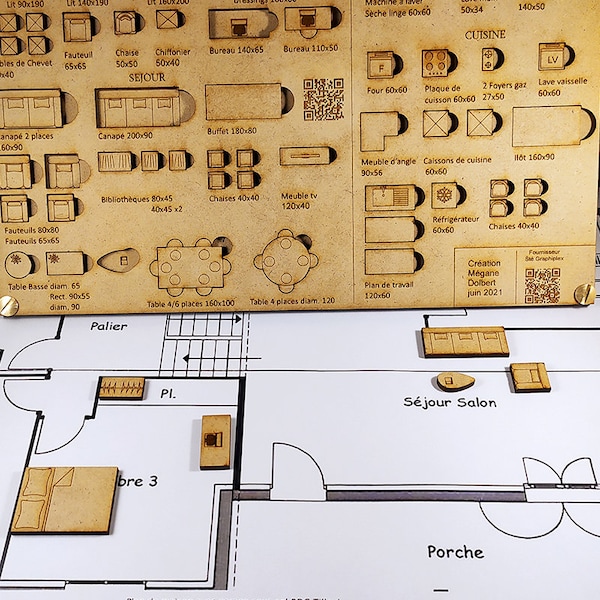 Kit d'aménagement intérieur pour plan 1/50e