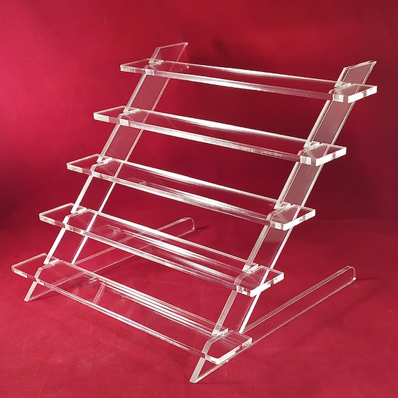 Étagère escalier d'angle transparente plexiglass : ici au meilleur prix