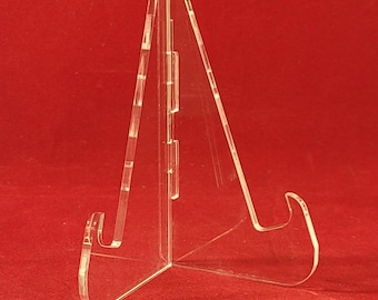 juego de 5 caballetes de plexiglás incoloros
