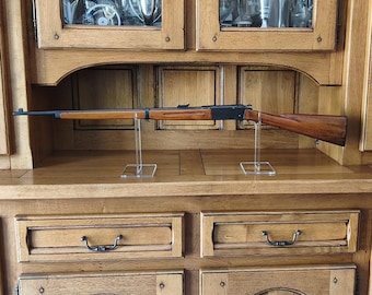 Soporte de exhibición de plexiglás para armas de fuego de hombro