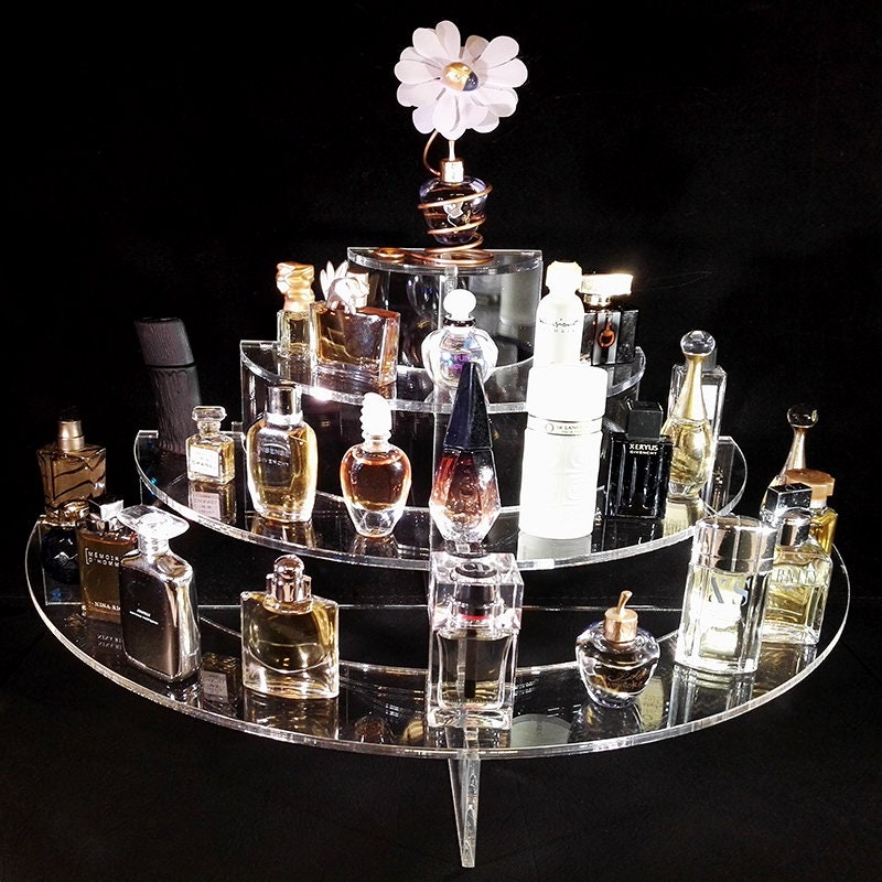 Plexiglas Half-moon Display for Perfume Miniatures 