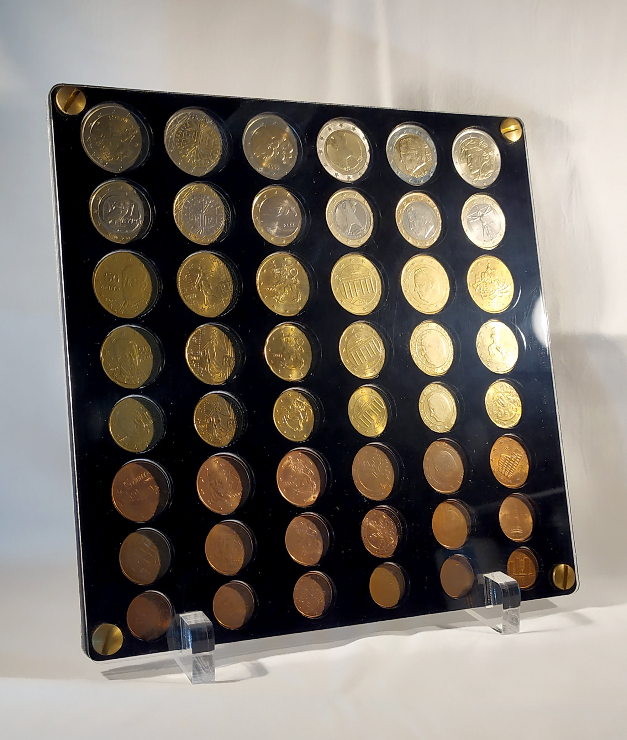 Présentoir Plexiglas / Médailles & Monnaies