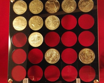 Plexi display for medals from the Monnaie de Paris
