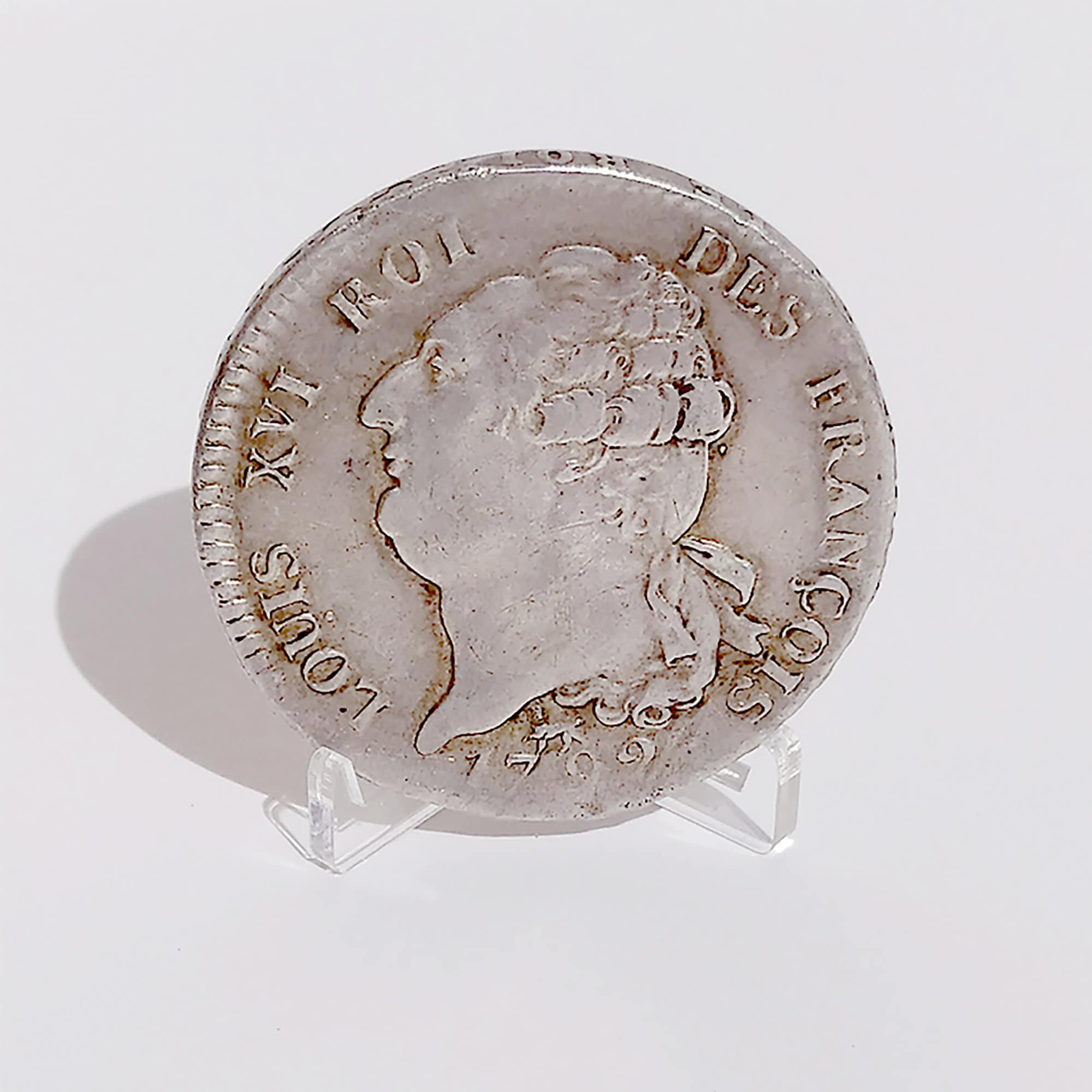 Flocoro Lot de 20 porte-pièces en acrylique pour petits objets de collection de Monnaie Présentoirs Chevalets de Monnaie Médaille