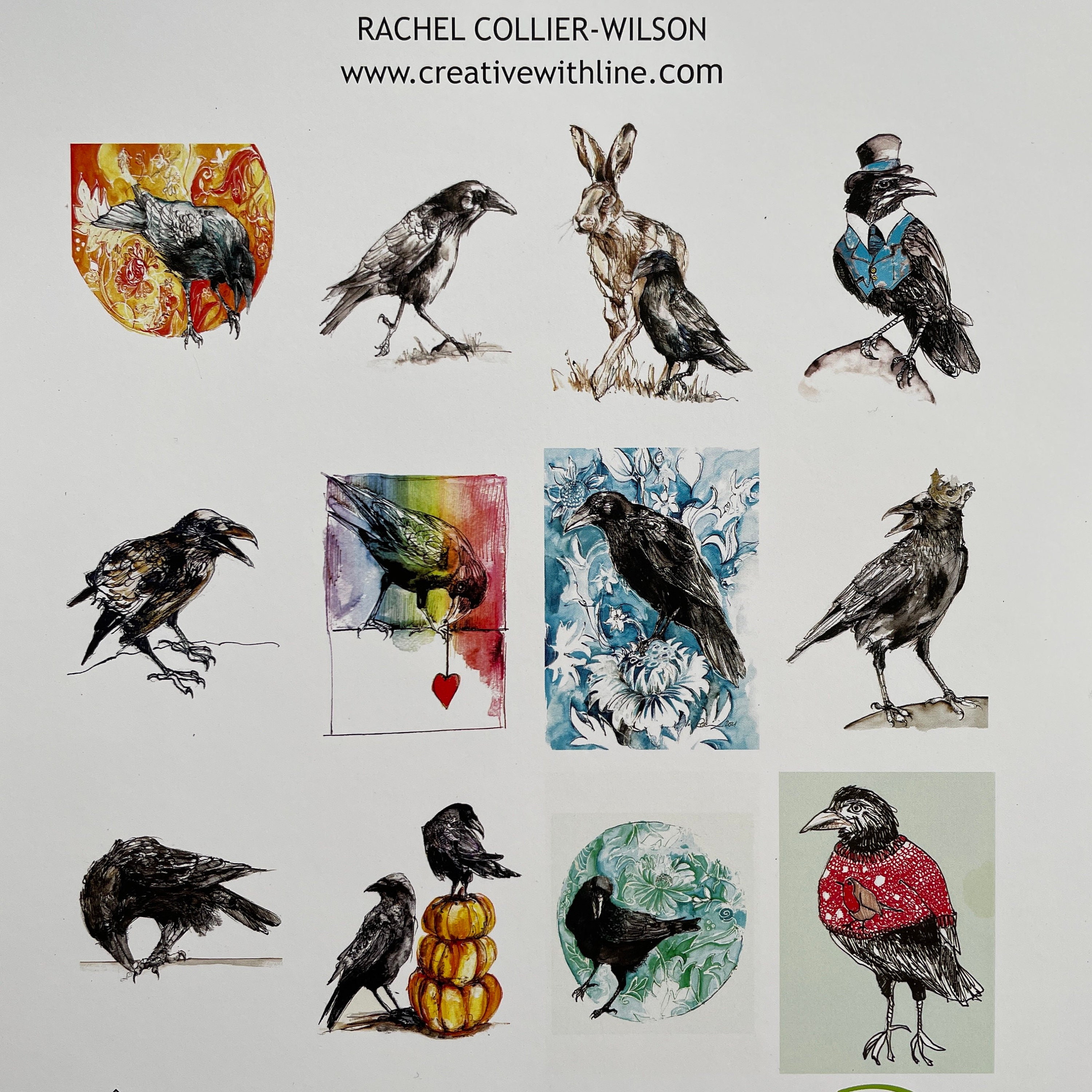 Crow Calendar 2022 Double A4 size Etsy