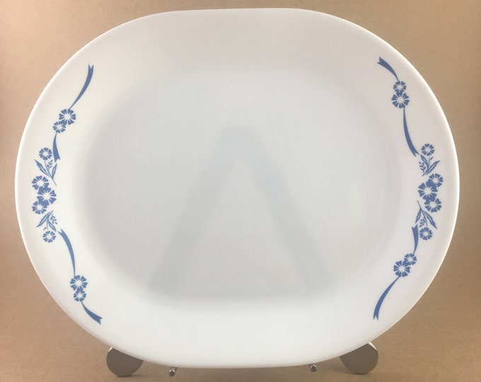 12 Oval Serving Platter Cornflower Corelle CORNING / Etsy