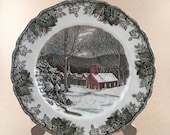 Johnson Brothers England, The Friendly Village, The School House, Dinner Plate The Friendly Village, The School House by JOHNSON BROTHERS