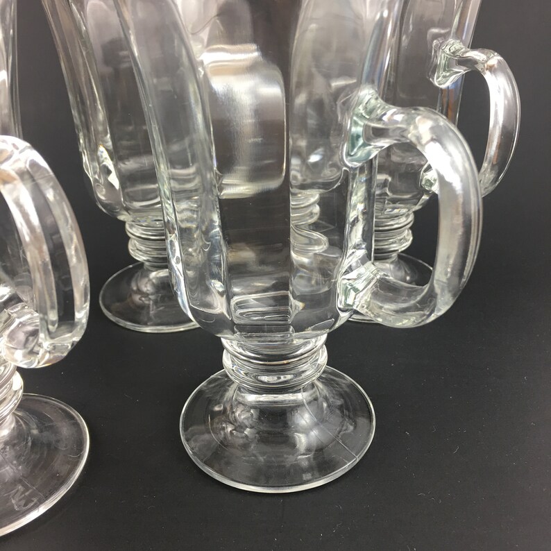 Set of 4 Libbey Milan Irish Coffee Mug Libbey Paneled Irish Etsy