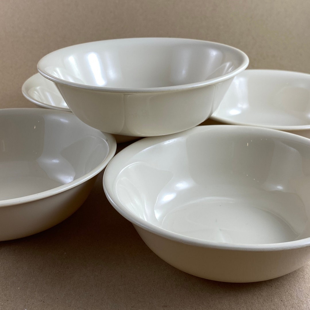 Set of Corelle Sandstone Cereal Bowl Solid Ivory Corelle Etsy