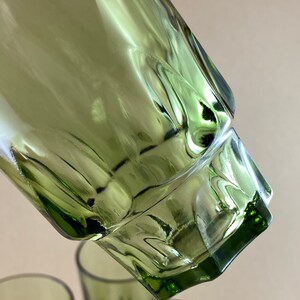 アボカドグリーンガラスタンブラーReflection by Hazel Atlas Continental Can Co.、Hazel Atlas Reflection、アボカドバーウェアグラス