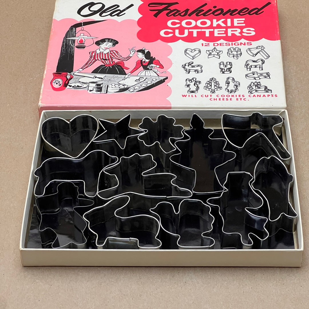 Vintage Set of 12 Old Fashioned Cookie Cutters for Cookies Etsy