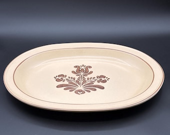 Bandeja ovalada Pfaltzgraff Village de 35,5 cm (14 pulgadas), fabricada en EE. UU.