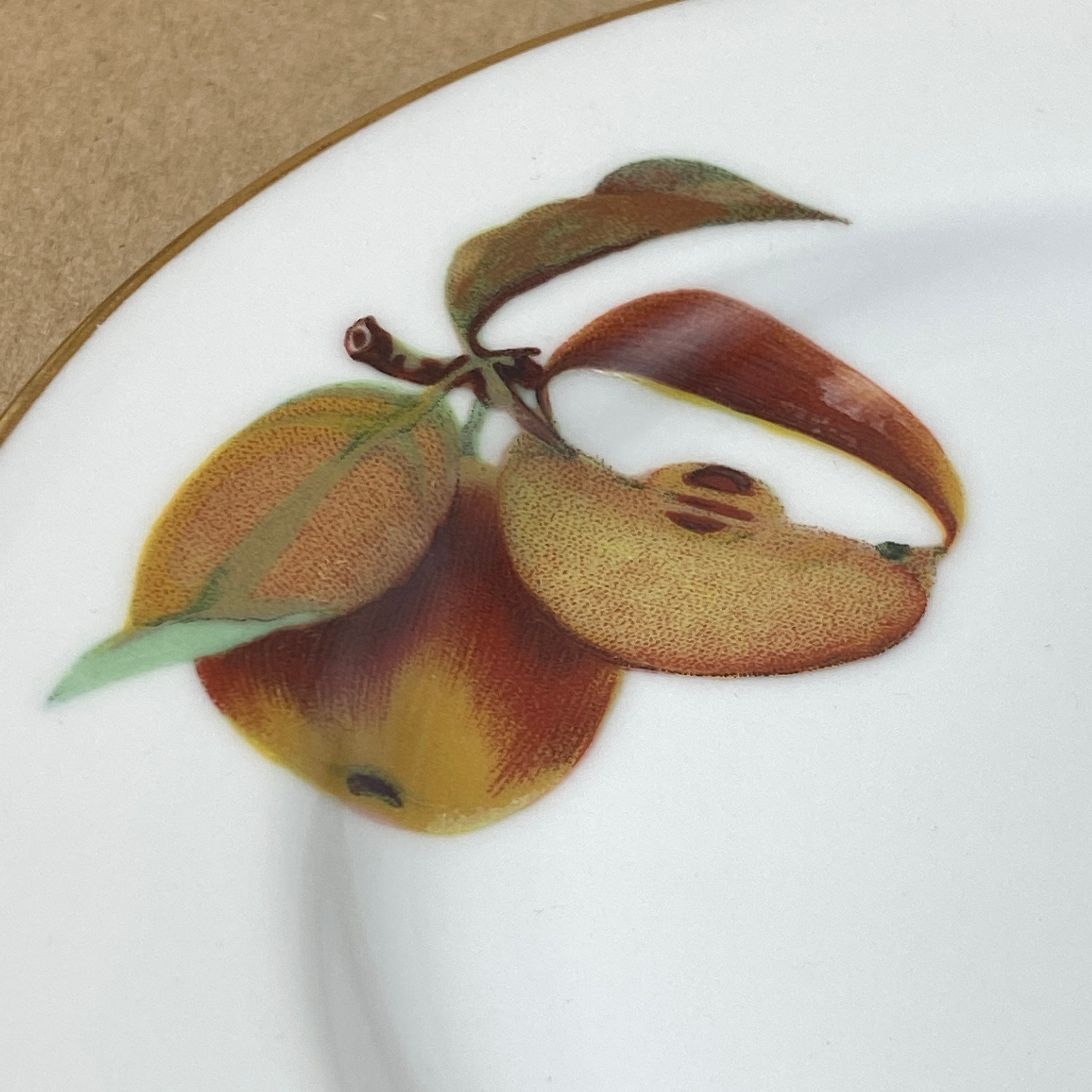 ロイヤルウースター イヴシャムゴールド ブレッドプレート - 磁器製