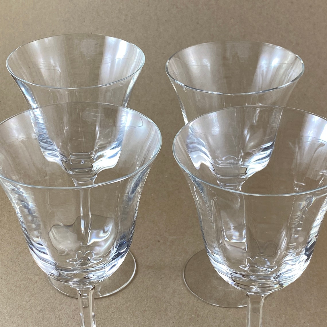 Crystal Sepal Petal Stem Optic Glass Wine Glass Optic Crystal Etsy