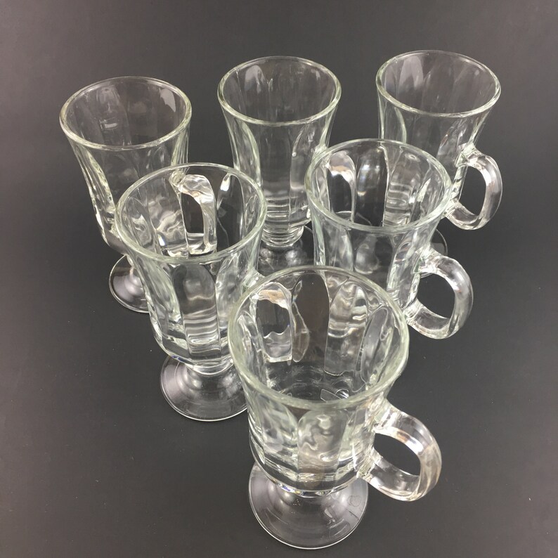 Set of 4 Libbey Milan Irish Coffee Mug Libbey Paneled Irish Etsy