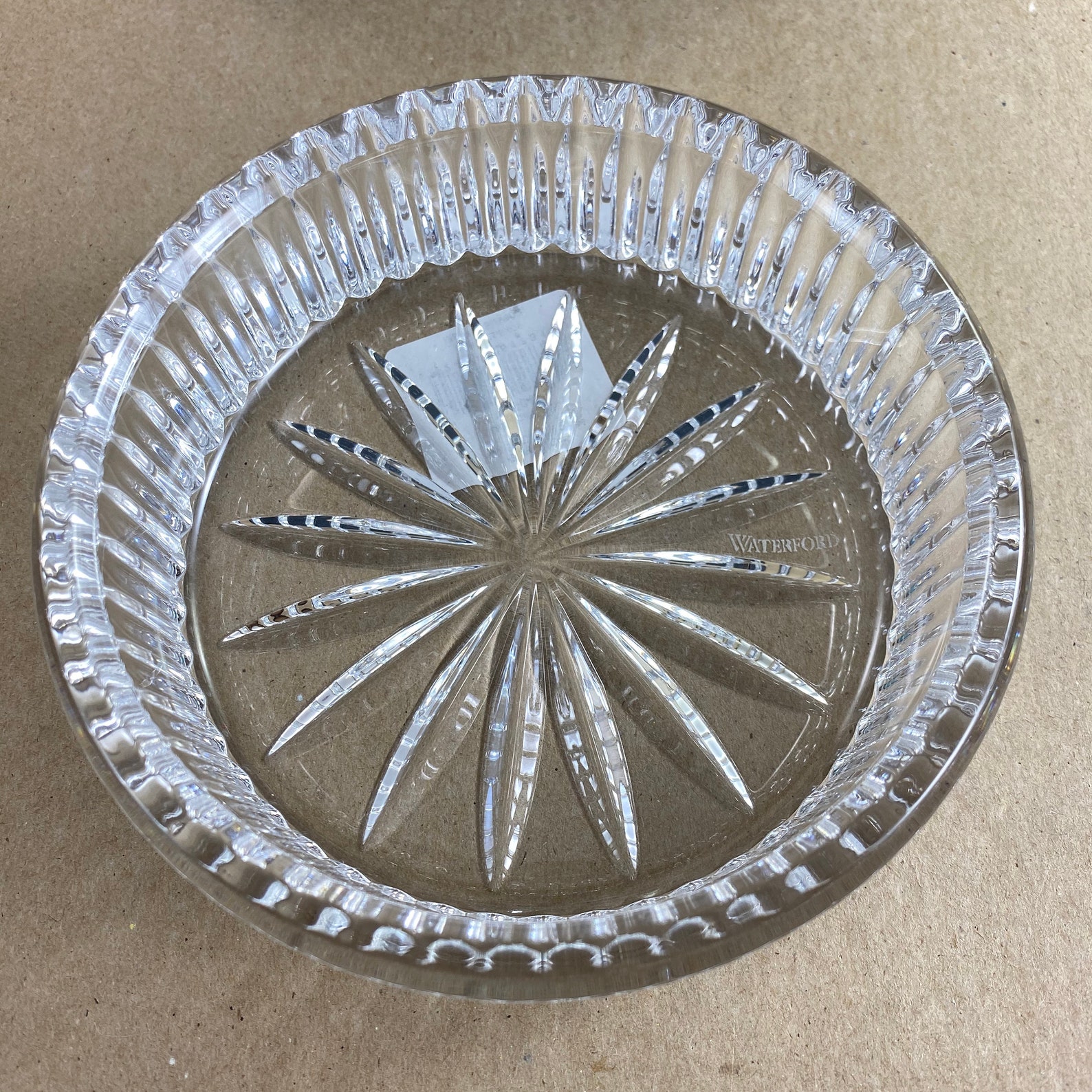 Waterford Crystal Heritage Wine Bottle Coaster Waterford Etsy