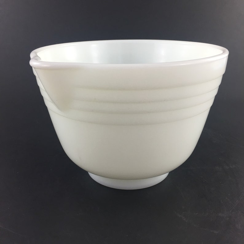 Milk Glass White Mixing Bowls White Batter Bowl Retro Milk Glass Mixing