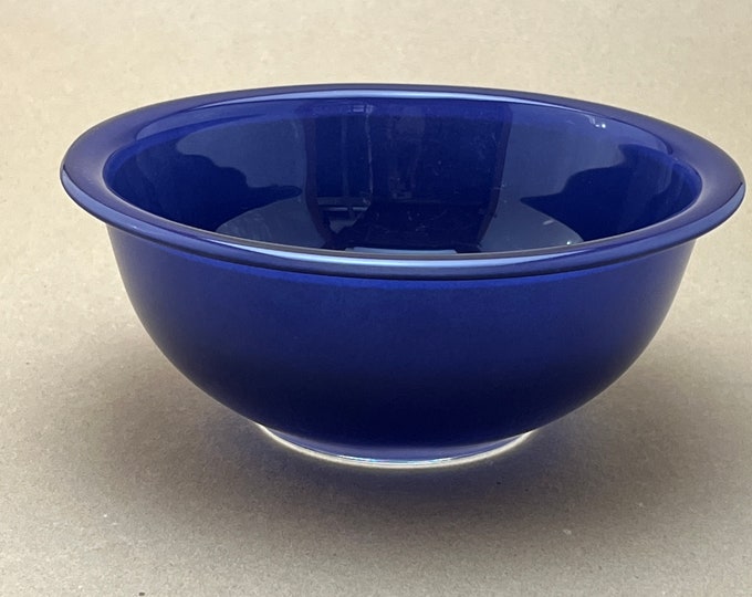 Pyrex Cobalt Blue Mixing Bowl Clear Bottom Base, Blue Pyrex Mixing Bowl