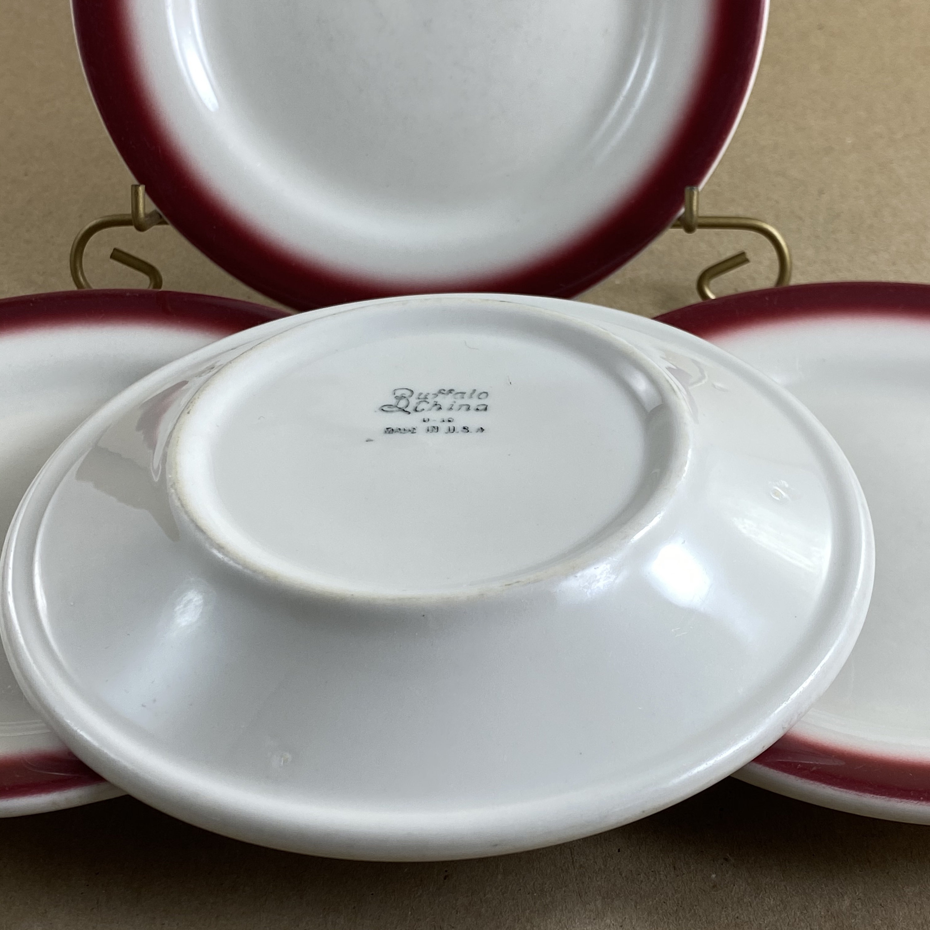 Set of 4 Vintage Buffalo China RestaurantWare Side Plate Set Etsy
