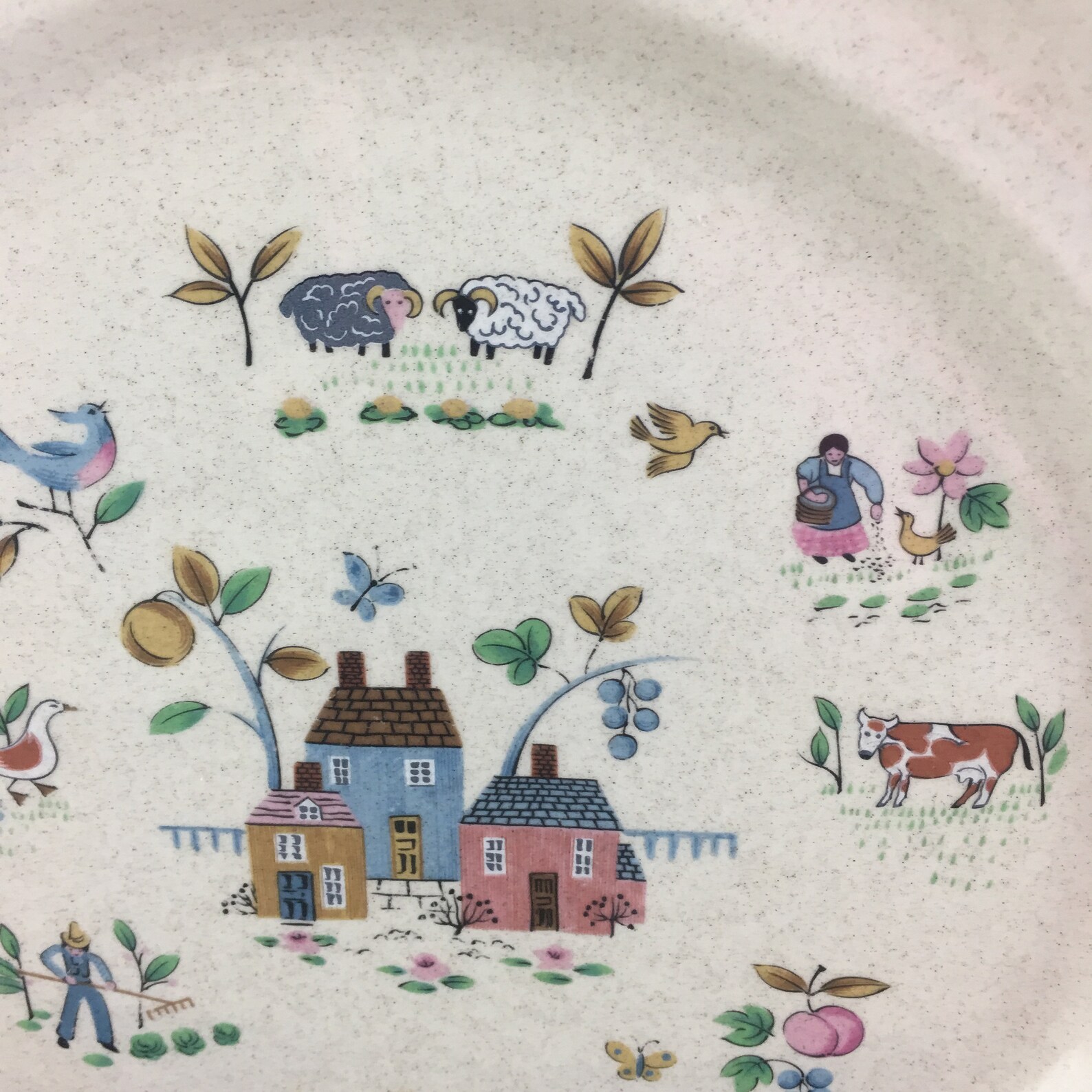 International Heartland Dinner Plate Farm Scene Dinnerware Etsy