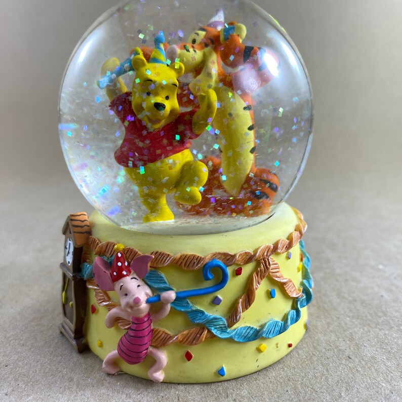 Vintage Walt Disney Winnie the Pooh Snow Seasonal Globes Etsy