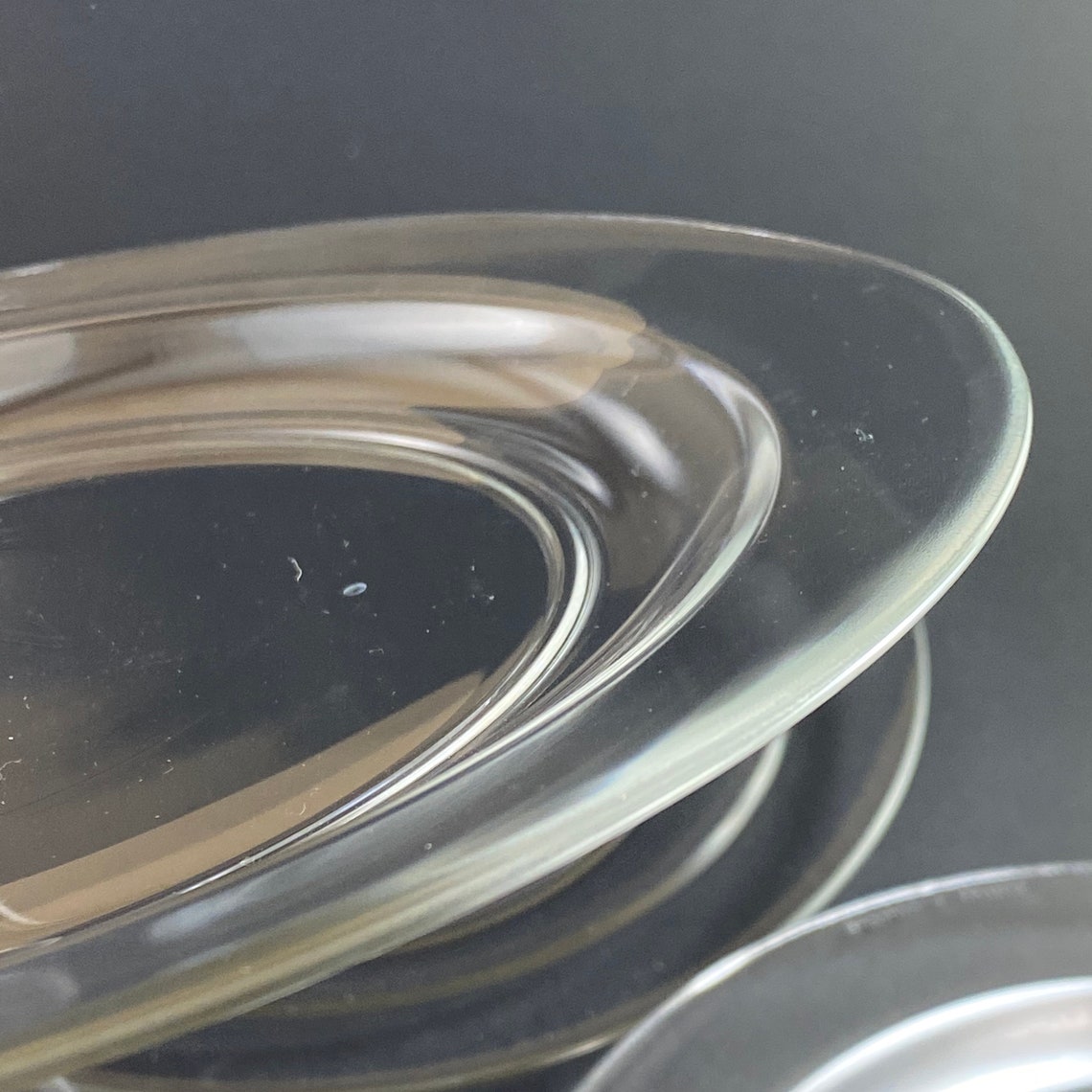 Set of 4 Arcoroc Classique Clear Glass Dinner Plate Set of 4 Etsy