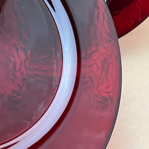 Arcoroc Luminarc Ruby Red Glass Dinner Plates - Set of 4