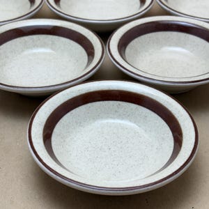 Set of 6 Buffalo China Restaurant Ware Brown Speckled Berry Bowl Dessert Bowl Ice Cream Bowl Sauce Bowl, Retro Restaurant-ware, Bowls Him