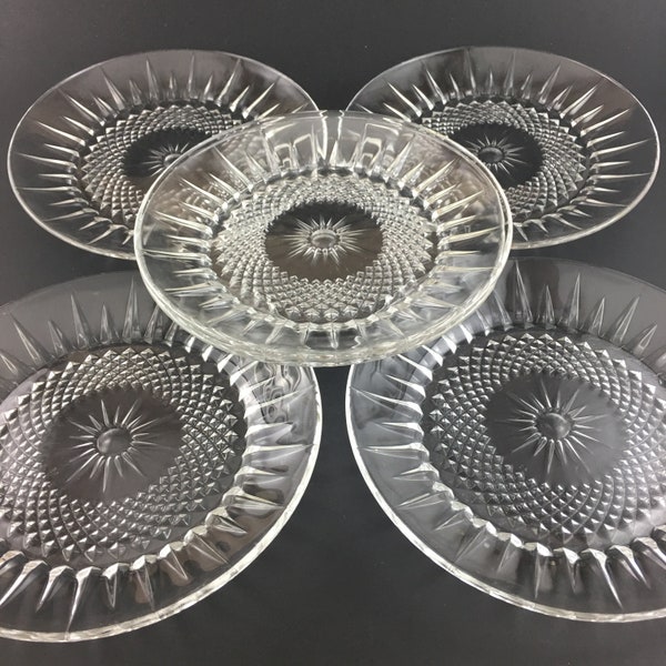 Glass Dessert Plates Etsy
